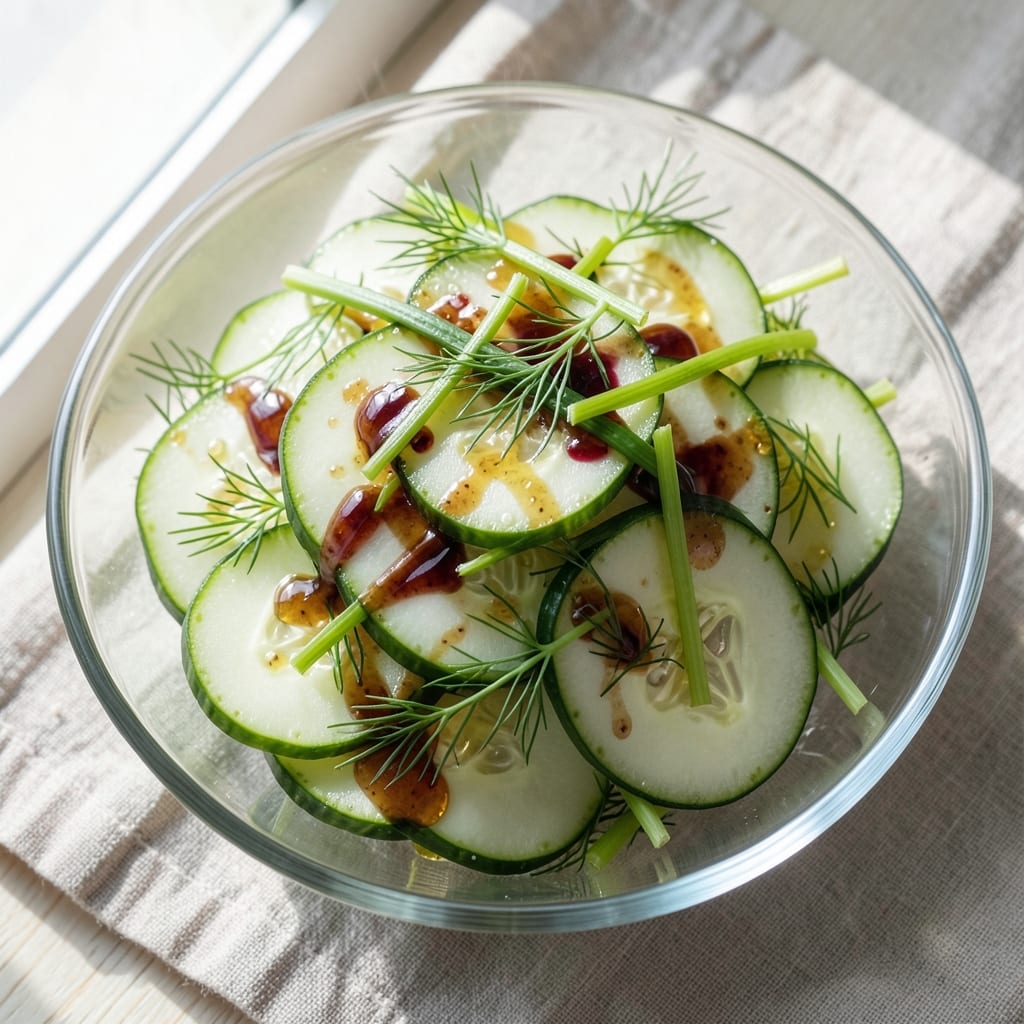 Accordion Cucumber Salad Recipe: Crunchy Celery-Dill Layers Without Mayo
