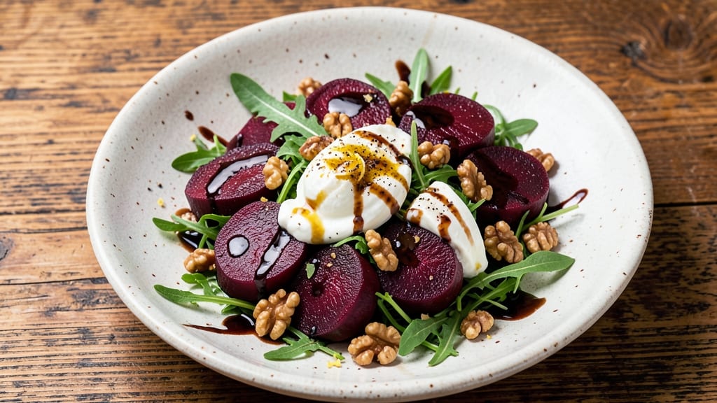 Balsamic Beets and Burrata Salad Recipe: Sweet-Tart Balance With Creamy Bite