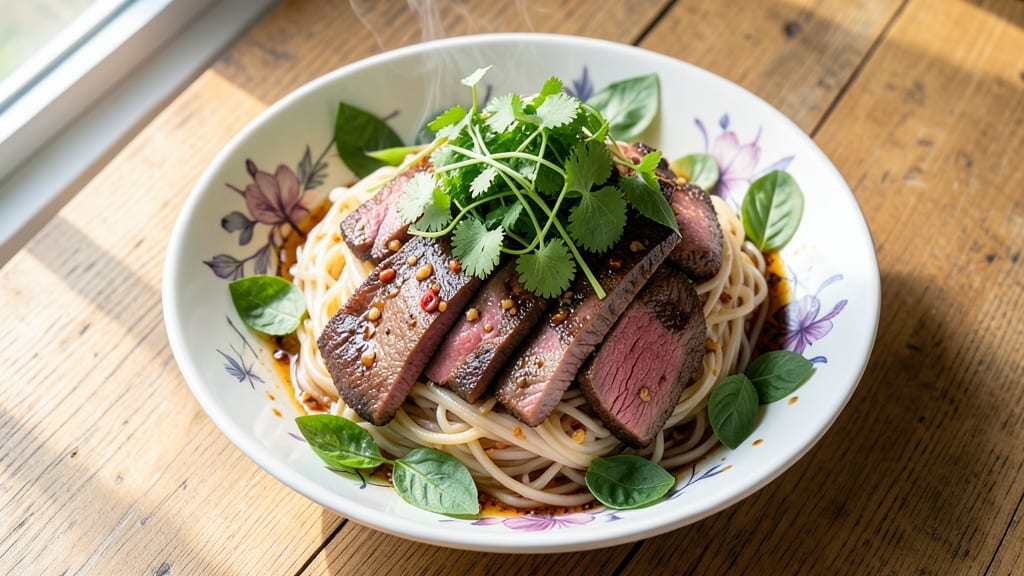 Authentic Vietnamese Beef Salad Recipe: Crispy Rice Noodles and Tangy Lime Dressing