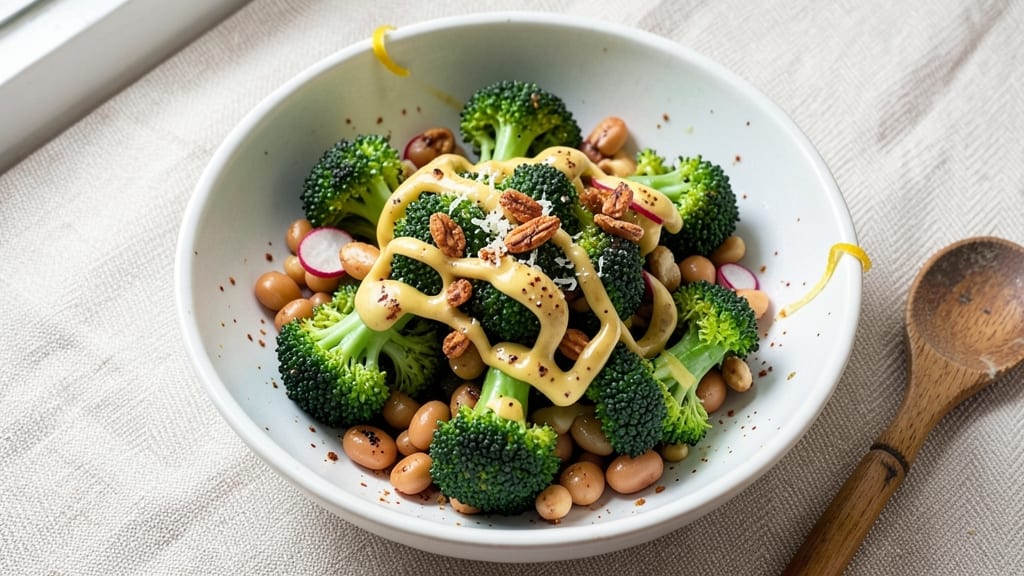 Broccoli and Bean Salad Recipe: Crisp-Topped Protein-Packed Freshness