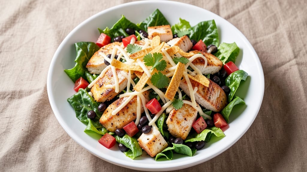Applebee's Fiesta Chicken Chopped Salad Recipe: Crispy Tortilla Strips and Zesty Lime Vinaigrette