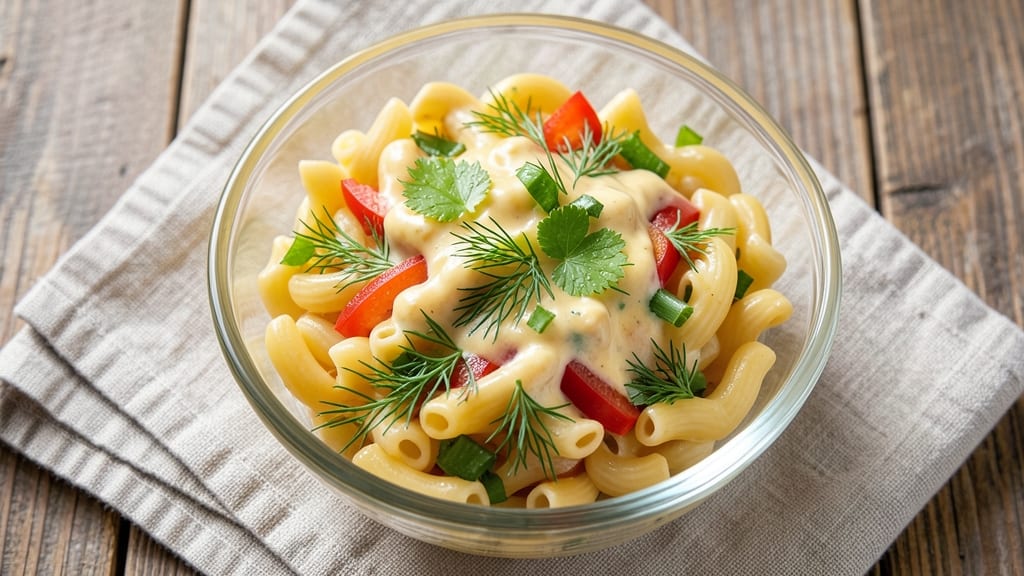 Macaroni Salad Recipe Without Onions: Crispy Celery Crowns and Zesty Herb Dressing