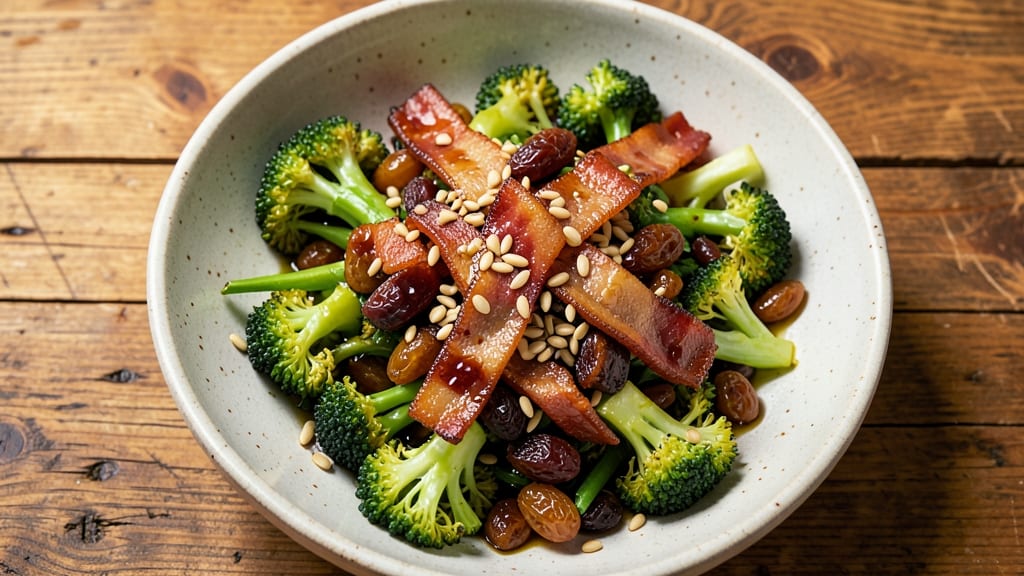 Broccoli Raisin Bacon Sunflower Seed Salad Recipe: Sweet-Savory Crunch in One Bowl