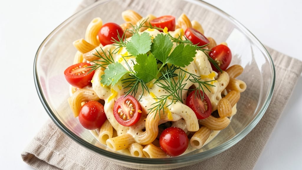 Macaroni Salad Recipe No Celery: Crunchy Tortilla Strips and Zesty Herb Dressing
