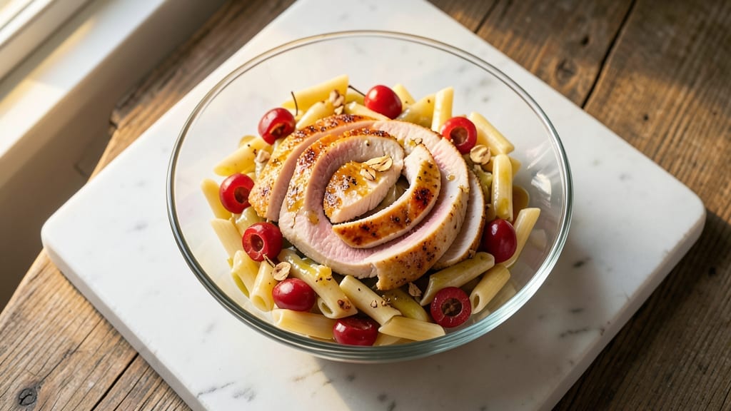 Byerlys' Cherry Chicken Pasta Salad Recipe: Sweet-Tart Crunch Meets Protein-Packed Heartiness