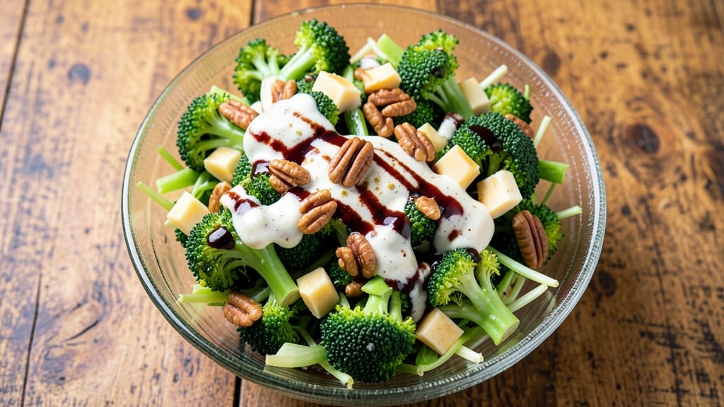 Broccoli Salad Recipe with Balsamic Vinegar: Crispy Florets and Tangy Sweetness
