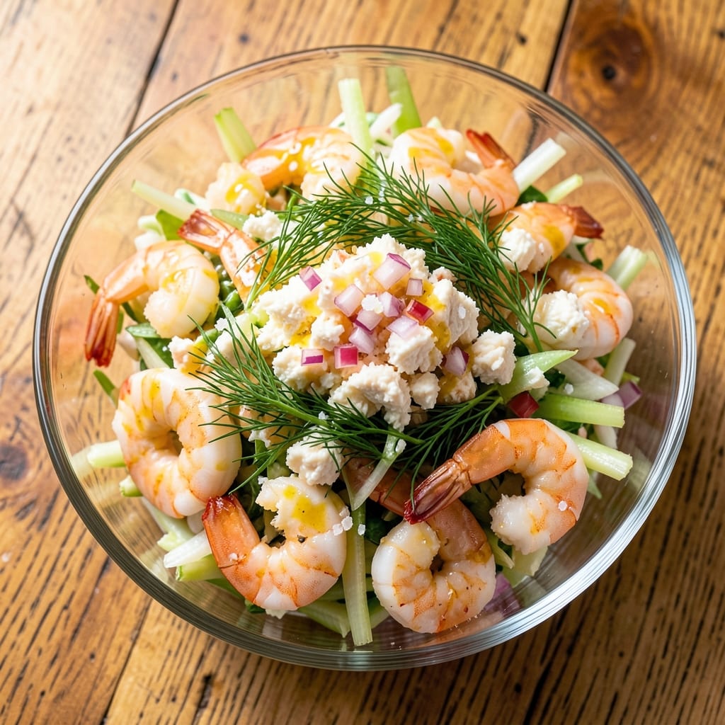 African American Seafood Salad Recipe: Smoky Crab and Shrimp With Celery-Dill Crunch