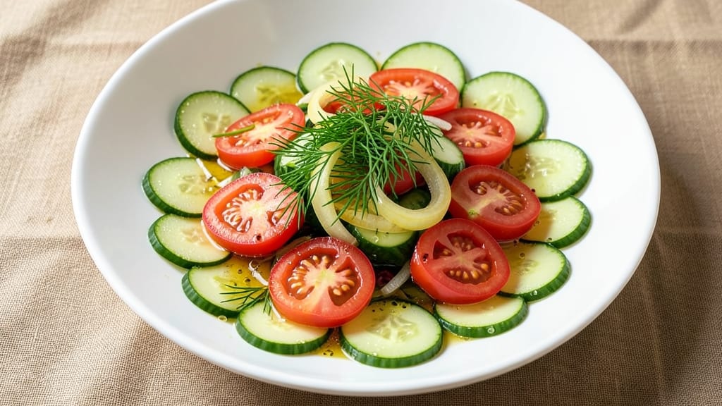 Cucumber Tomato Salad Recipe With Apple Cider Vinegar: Bright Tangy Crunch in 15 Minutes
