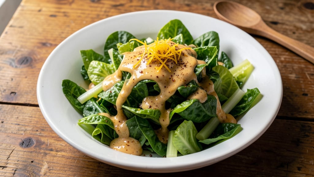 Caesar Salad Recipe No Mayo: Crispy Celery Crowns With Tangy Lemon Dressing